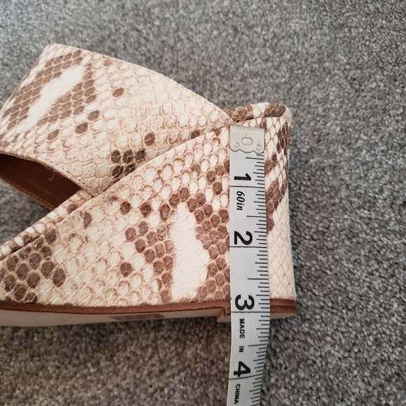 Paris Texas faded python wedge mule womens shoes size 40 - Picture 12 of 16